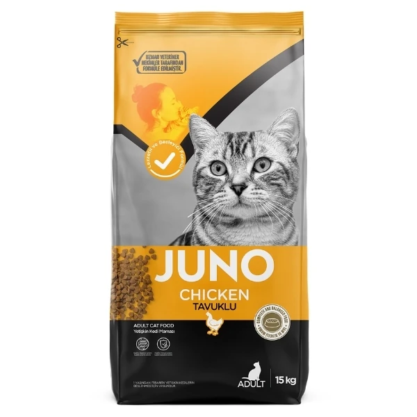Juno Tavuklu Yetişkin Kedi Maması - 15 Kg