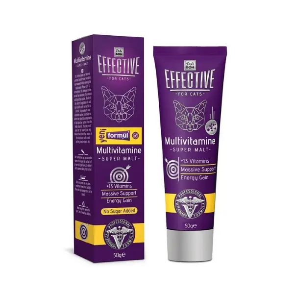 Delibon Effective Malt Multivitamin Katkılı Kedi Malt Macunu