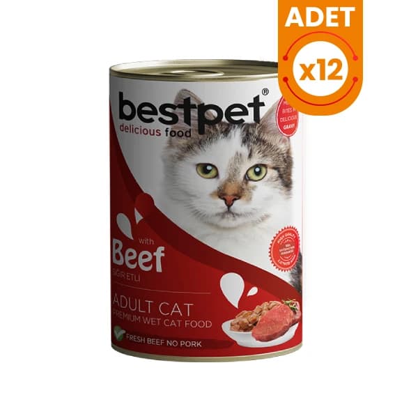 Best Pet Bestpet Biftekli Gravy Yetişkin Konserve Kedi Maması