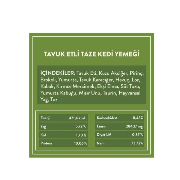 Kito Fresh Tavuk Etli Hipoalerjenik Taze Kedi Yemeği