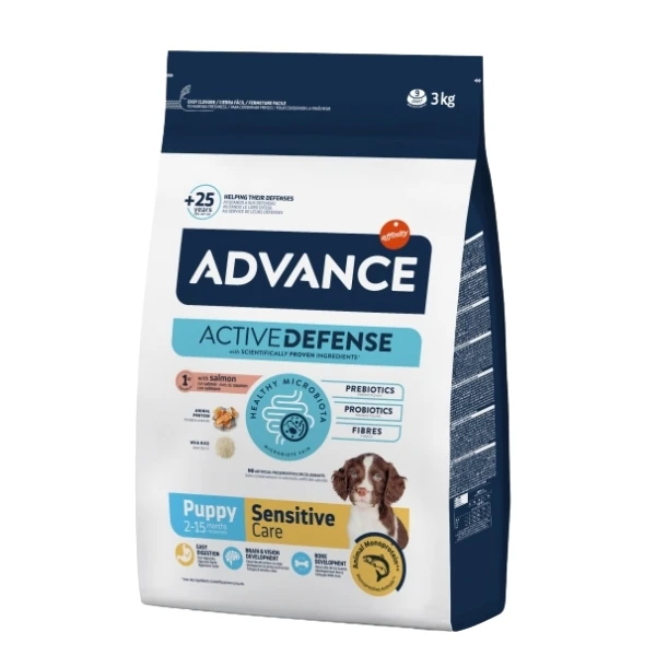 Advance Puppy Sensitive Somonlu Hassas Yavru Köpek Maması - 3 Kg