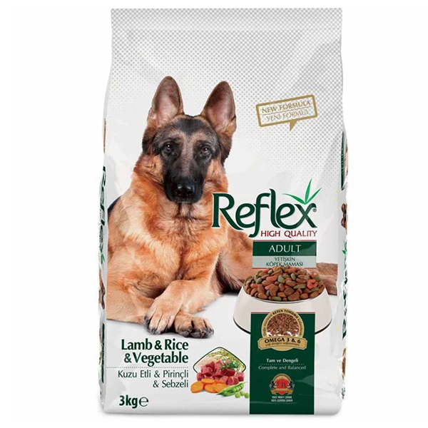 Reflex Adult Kuzu ve Pirinçli Sebzeli Yetişkin Köpek Maması - 3 Kg