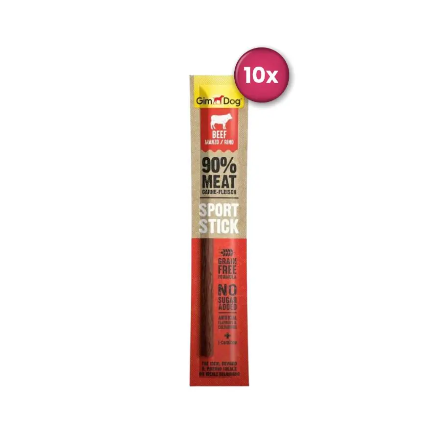 Gimdog Sport Sticks Sığır Etli Tahılsız Köpek Ödül Çubuğu 10 Adet 12 Gr