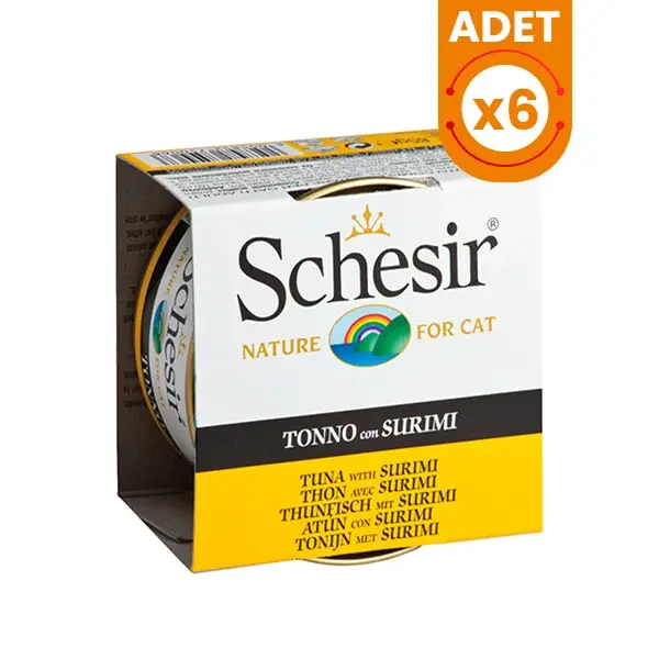 Schesir Ton Balık ve Surimi Jöleli Konserve Kedi Maması