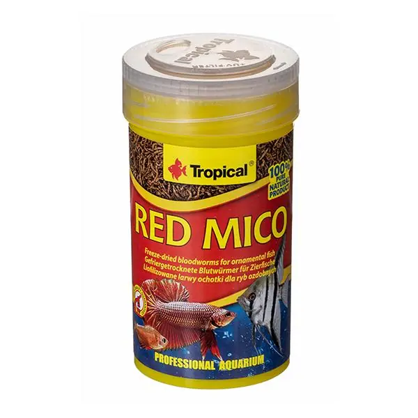 Tropical Red Mico Kurutulmuş Kurutulmuş Kan Kurdu