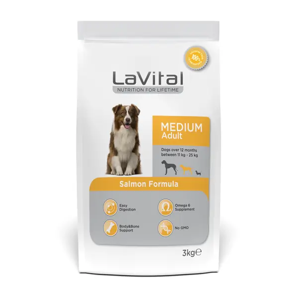 Lavital Orta Irk Somonlu Yetişkin Köpek Maması