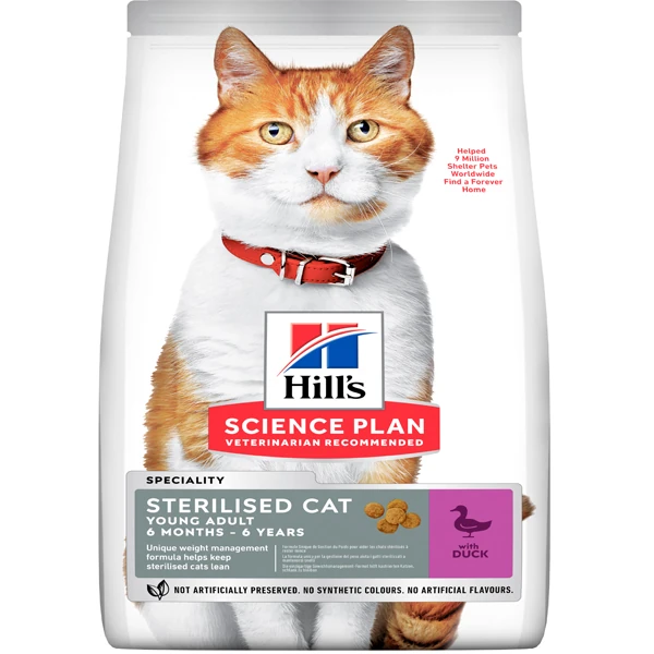 Hills Young Sterilised Ördekli Kısırlaştırılmış Kedi Maması - 10 Kg