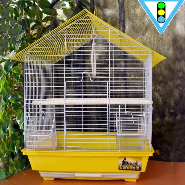 Euro Gold Üçgen Çatılı Kuş Kafesi