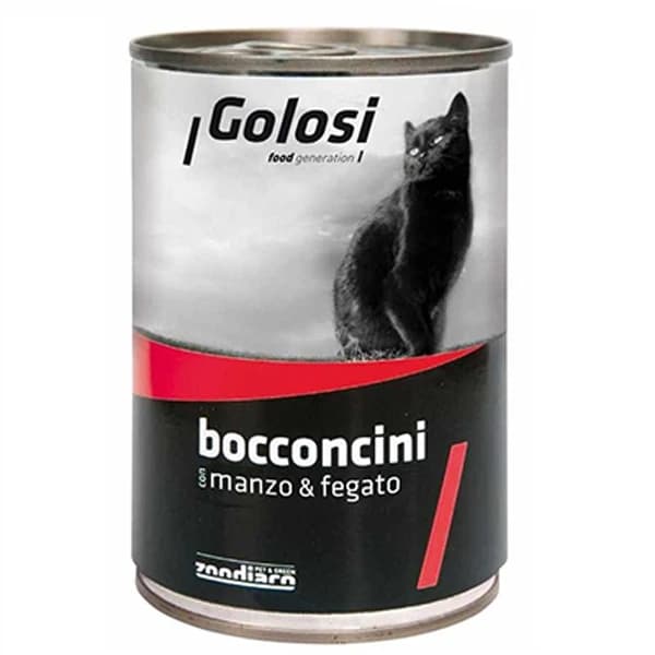 Golosi Sığır Etli ve Ciğerli Yetişkin Konserve Kedi Maması