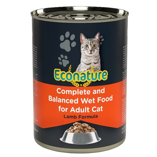 Econature Kuzu Etli Yetişkin Konserve Kedi Maması