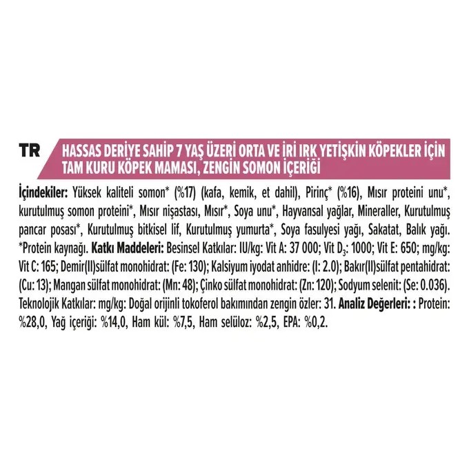 Pro Plan Senior Sensitive 7+ Yaşlı Köpek Maması