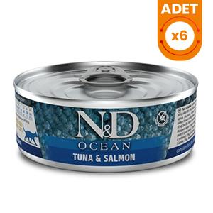 N&D Ocean Ton Balığı ve Somonlu Konserve Kedi Maması - 70 Gr 6 Adet