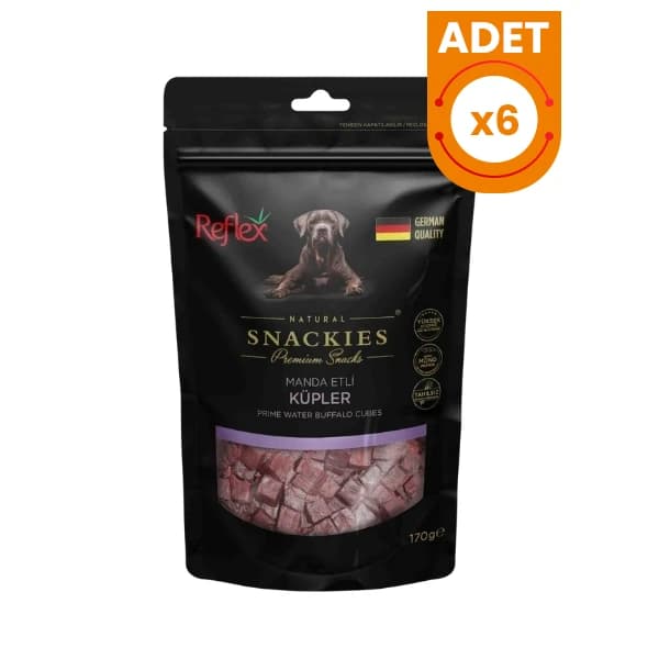 Reflex Snackies Natural Manda Etli Küp Tahılsız Köpek Ödül Maması
