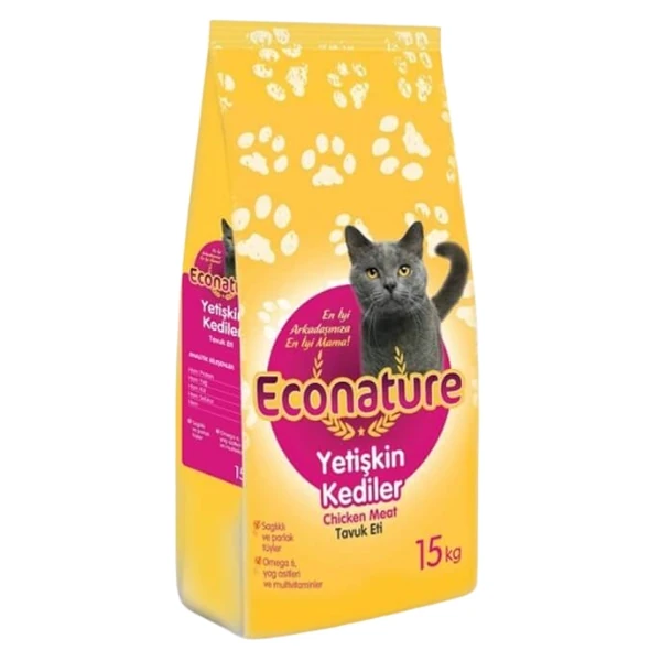 Econature Tavuklu Yetişkin Kedi Maması - 15 Kg