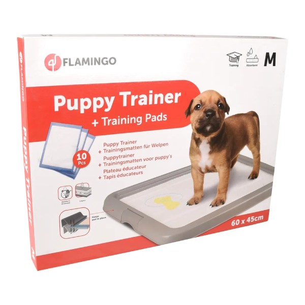Flamingo Çiş Pedi ve Altlığı Yavru Köpek Tuvalet Eğitim Seti