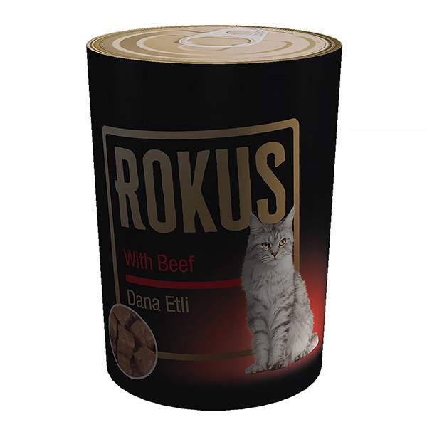 Rokus Dana Etli Yetişkin Konserve Kedi Maması