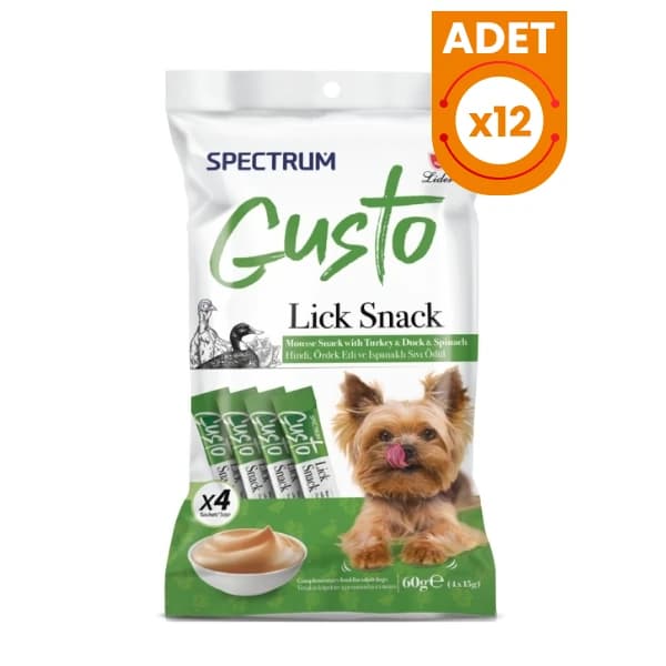 Spectrum Gusto Hindi Ördek Etli ve Ispanaklı Sıvı Yetişkin Köpek Ödül Maması