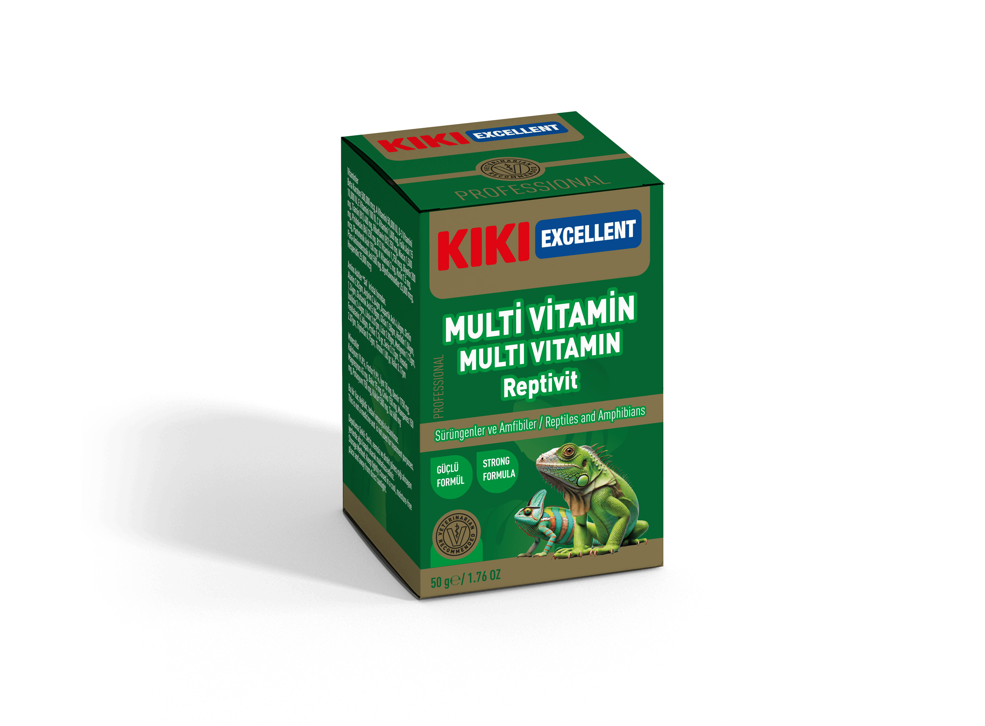 Kiki Excellent Multi Vitamin Reptivit Sürüngenler ve Amfibiler için Toz Mineral