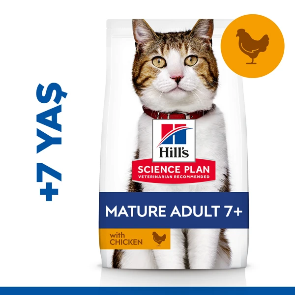 Hills Mature +7 Tavuklu Yaşlı Kedi Maması