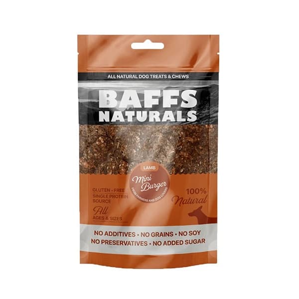 Baffs Naturals Kuzu Mini Burger Köpek Ödül Maması