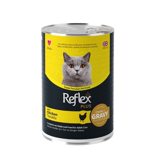 Reflex Plus Sos İçinde Tavuklu Yetişkin Konserve Kedi Maması