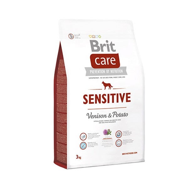 Brit Care Sensitive Tahılsız Geyik Etli Hipoalerjenik Köpek Maması