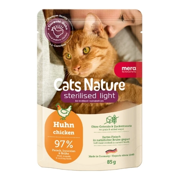 Mera Cats Nature Sterilised Tavuklu Pouch Kısırlaştırılmış Konserve Kedi Maması - 1 Adet 85 Gr