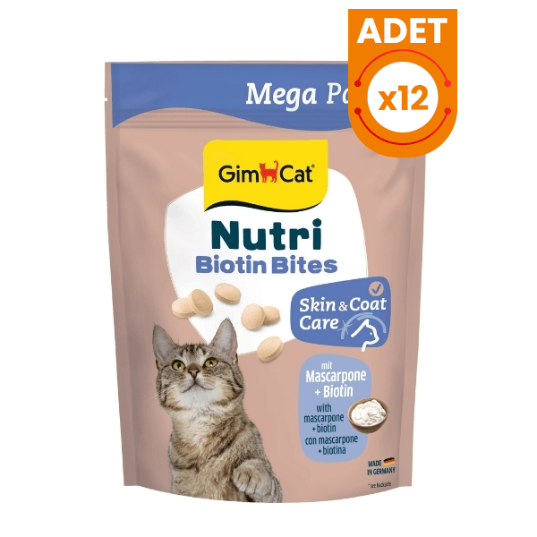 Gimcat Nutri Biyotinli ve Mascarpone Peynirli Tablet Kedi Ödül Maması