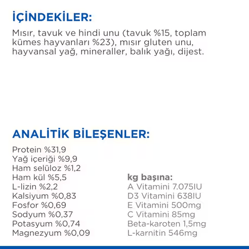 Hills Young Sterilised Tavuklu Kısırlaştırılmış Kedi Maması