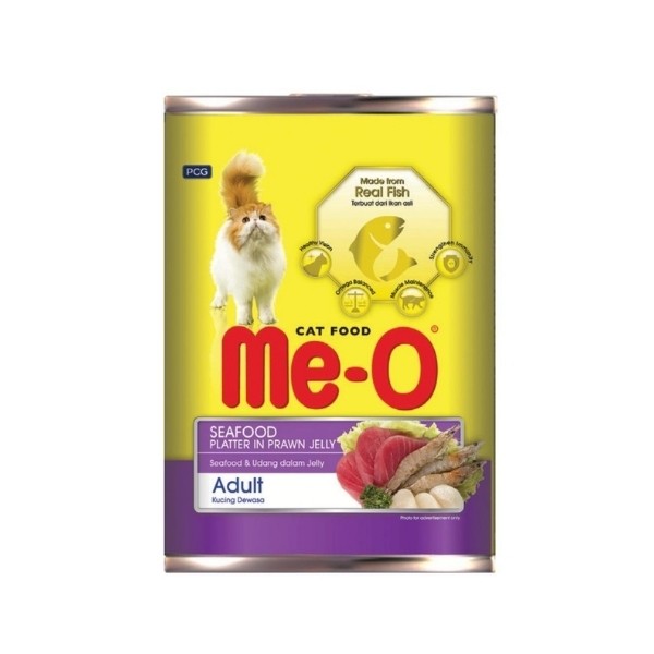 Meo Deniz Lezzetleri Karides Soslu Yetişkin Konserve Kedi Maması