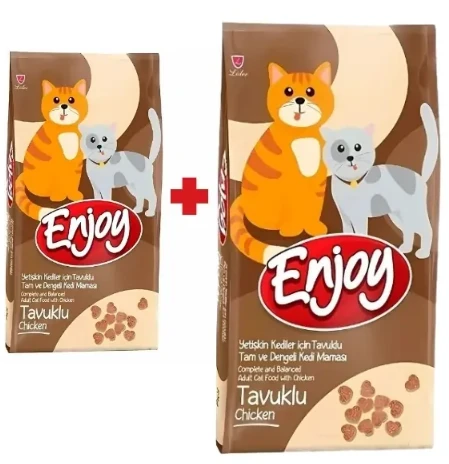 Enjoy Tavuklu Yetişkin Kedi Maması - 2x15 Kg