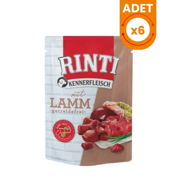 Rinti Kuzu Etli Pouch Yetişkin Köpek Konservesi