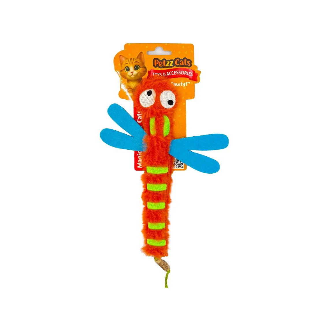 PetzzCats DragonFly Matatabi ve Çıngırak Sesli Peluş Kedi Oyuncağı