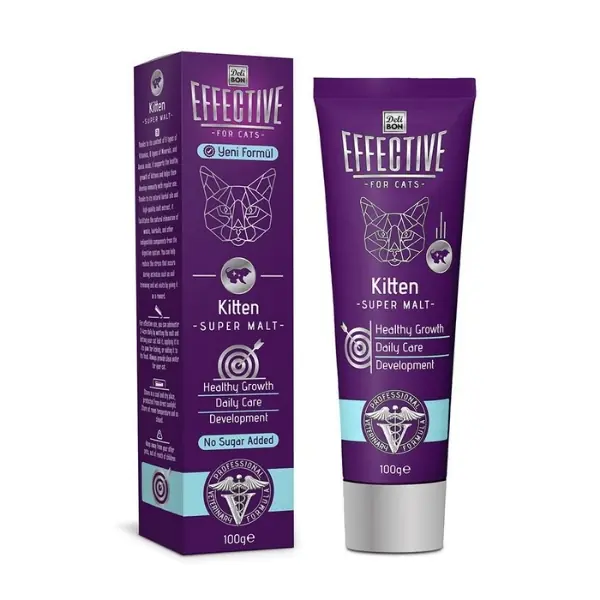 Delibon Effective Kitten Büyüme Destekleyici Yavru Kedi Malt Macunu