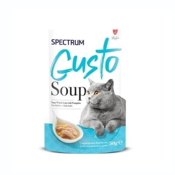 Spectrum Gusto Soup Ton Balıklı ve Bal Kabaklı Kedi Çorbası