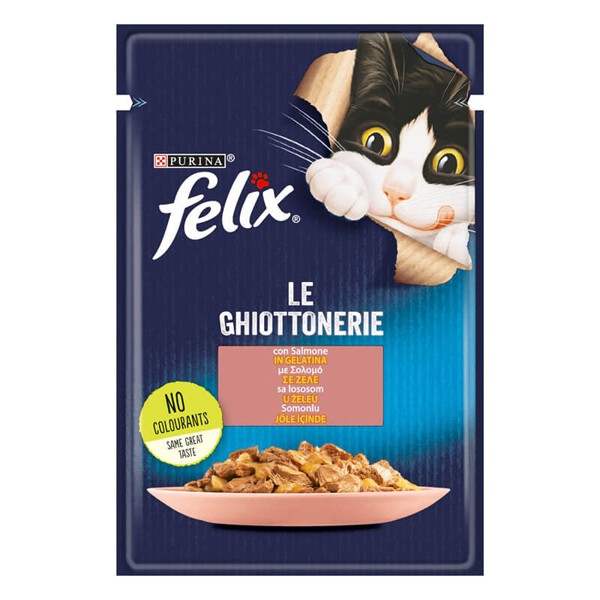 Felix Taze Somonlu Jöleli Pouch Yetişkin Yaş Kedi Maması