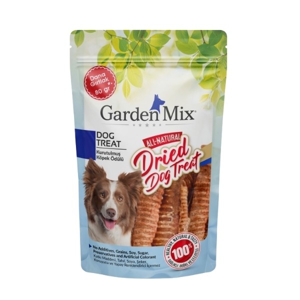 Garden Mix Kurutulmuş Dana Gırtlak Köpek Ödül Maması