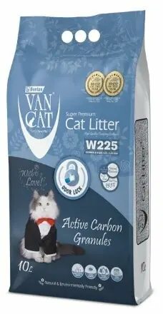Van Cat Aktif Karbonlu İnce Taneli Topaklanan Bentonit Kedi Kumu