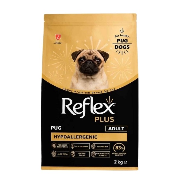 Reflex Plus Pug Hypoallergenic Tavuklu Yetişkin Köpek Maması