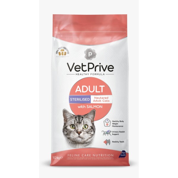 Vet Prive Sterilised Somonlu Kısırlaştırılmış Kedi Maması