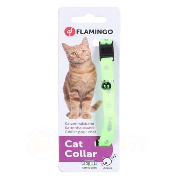 Flamingo Balık Desenli Kedi Boyun Tasması