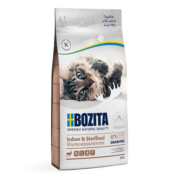 Bozita Adult İndoor Kısırlaştırılmış Tahılsız Geyikli Yetişkin Kedi Maması - 10 Kg