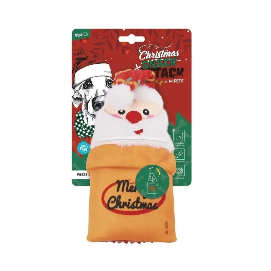 M-Pets Christmas Prezzie Ödül Hazneli Peluş Köpek Oyuncağı