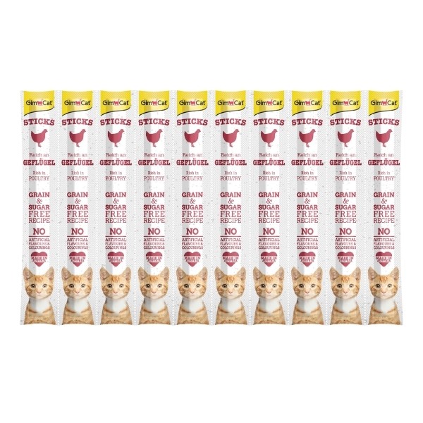 Gimcat Sticks Kümes Hayvanlı Çubuk Kedi Ödül Maması