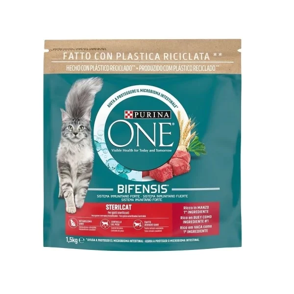 Purina One Sterilised Sığır Etli Kısırlaştırılmış Kedi Maması - 1.5 Kg