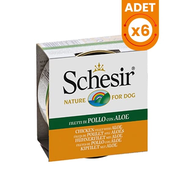 Schesir Aloevera ve Tavuklu Jöleli Konserve Köpek Maması