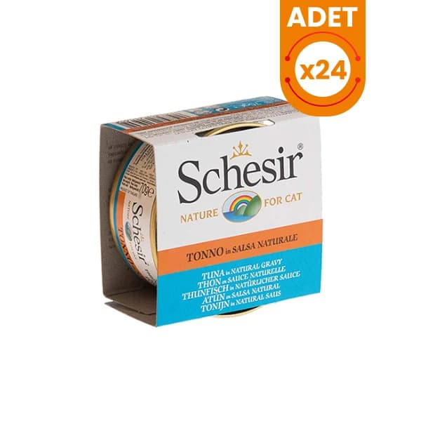 Schesir Broth Naturel Sauce Ton Balıklı Pouch Yetişkin Konserve Kedi Maması