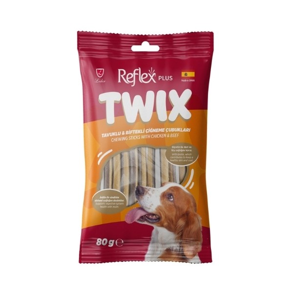 Reflex Plus Twix Tavuklu ve Biftekli Çiğneme Çubukları Köpek Ödül Maması