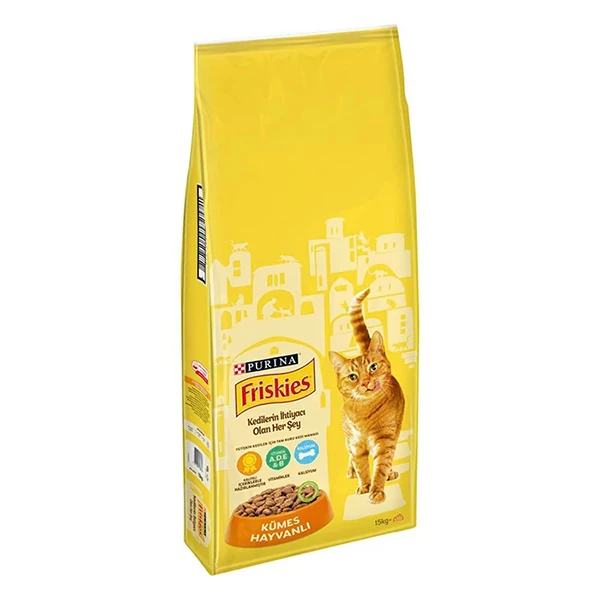 Friskies Kümes Hayvanlı Yetişkin Kedi Maması - 15 Kg
