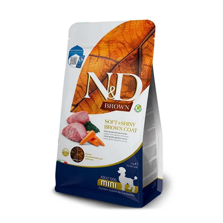 N&D Brown Kuzu Etli Mini Irk Yetişkin Köpek Maması